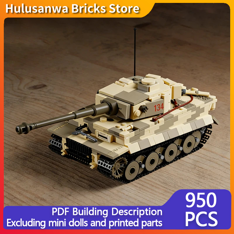 Heavy Equipment Lego - Heavy Military Tank Model MOC Building