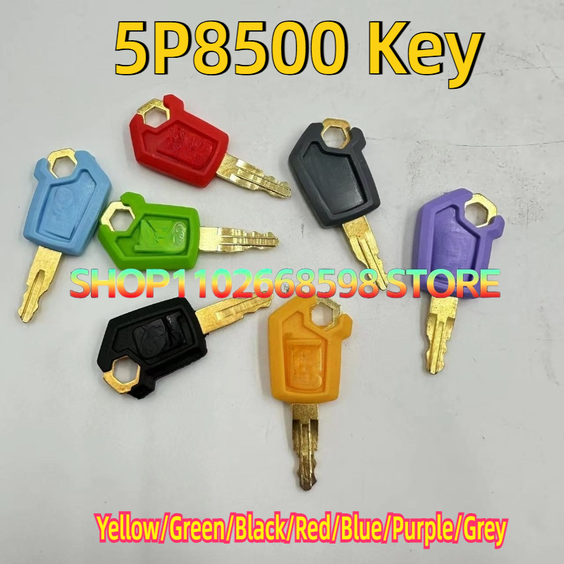 Heavy Equipment Yellow - 50PCS 5P8500 Keys Yellow/Green/Black/Red/Blue/Purple/Grey for CA