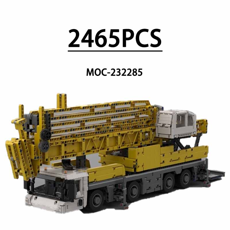 Heavy Equipment Lego - MOC-232285 Crane mk88 Heavy Equipment Transporter