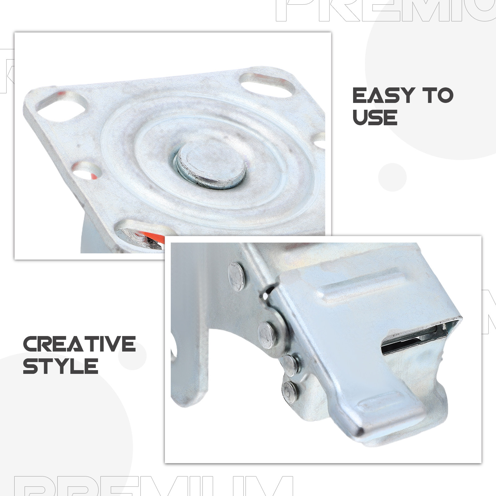 Swivel Caster Bracket 4-Inch H - Heavy Equipment In Construction 评论和价格
