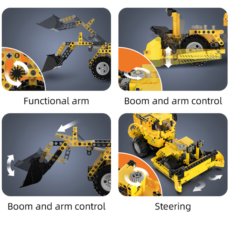 Cada 693Pcs City WheelLoader C - Heavy Equipment Lego 评论和价格