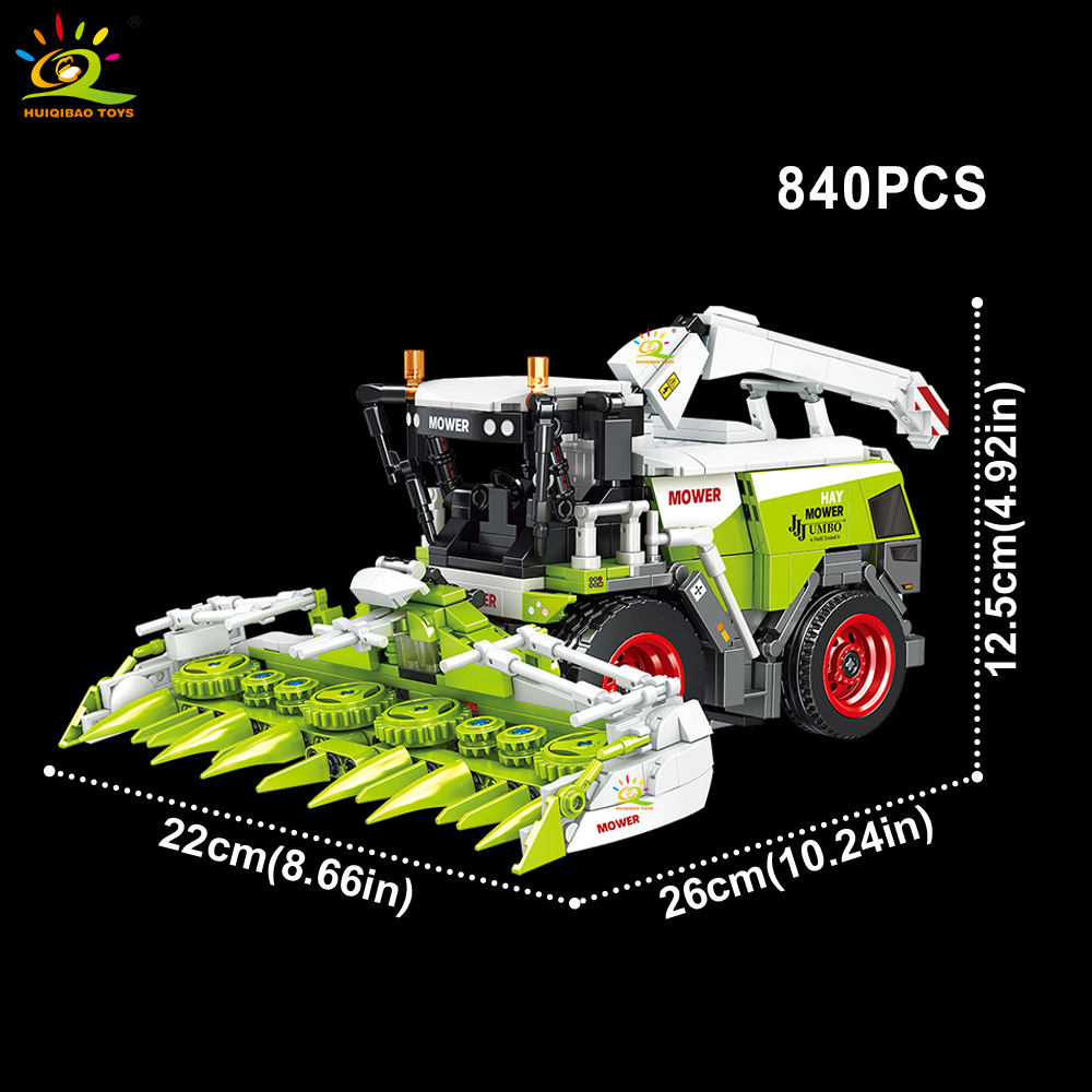 HUIQIBAO Farmer Truck model Bu - Heavy Equipment Lego 评论和价格