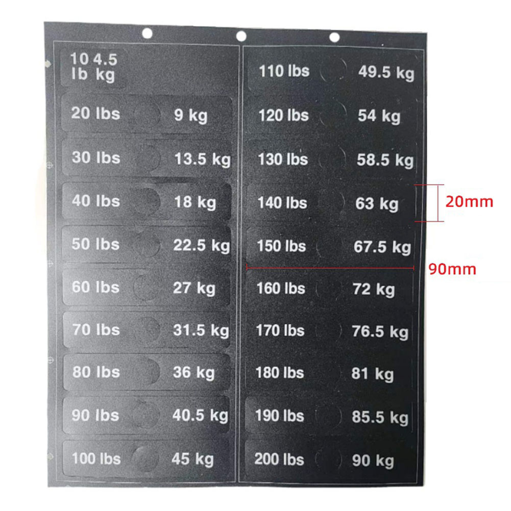 Weight Stickers Self-Adhesive  - Heavy Equipment Stickers 评论和价格
