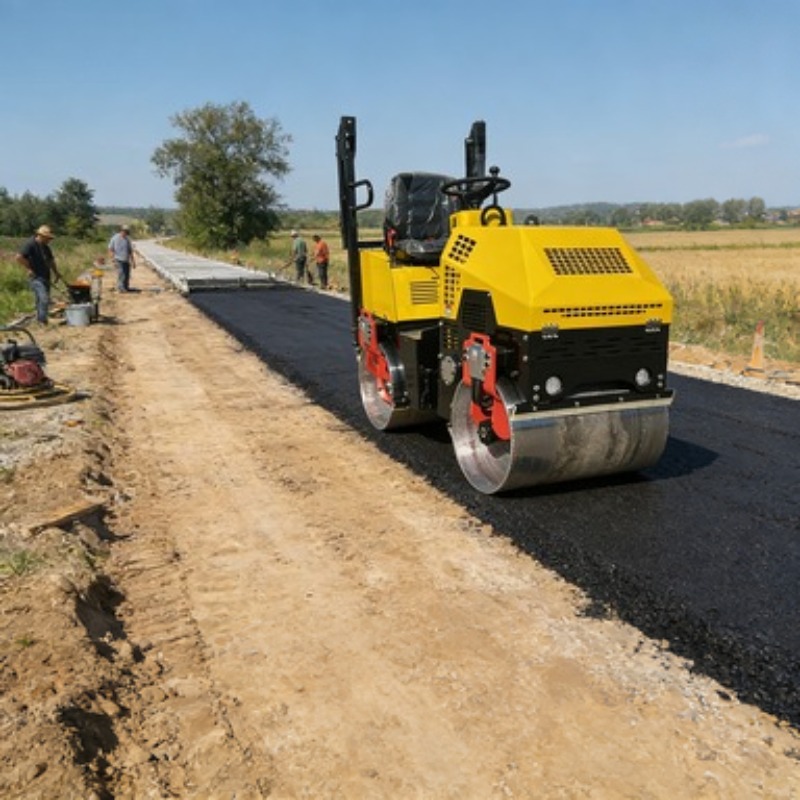 Single Drum Road Roller Vibrat - Heavy Equipment In Construction 评论和价格