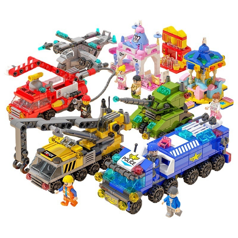 Mini City Vehicle Building Blo - Heavy Equipment Lego 评论和价格